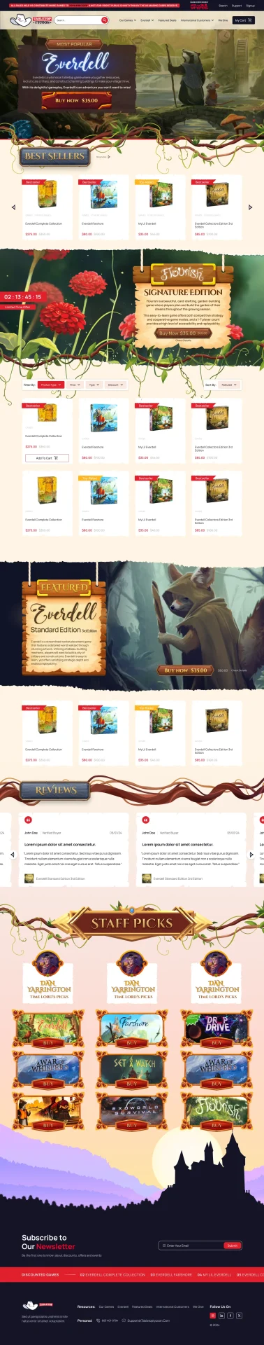 Tycoon Arcade pinball and retro gaming website designed by DMS with machine archives and whimsical purple and gold design