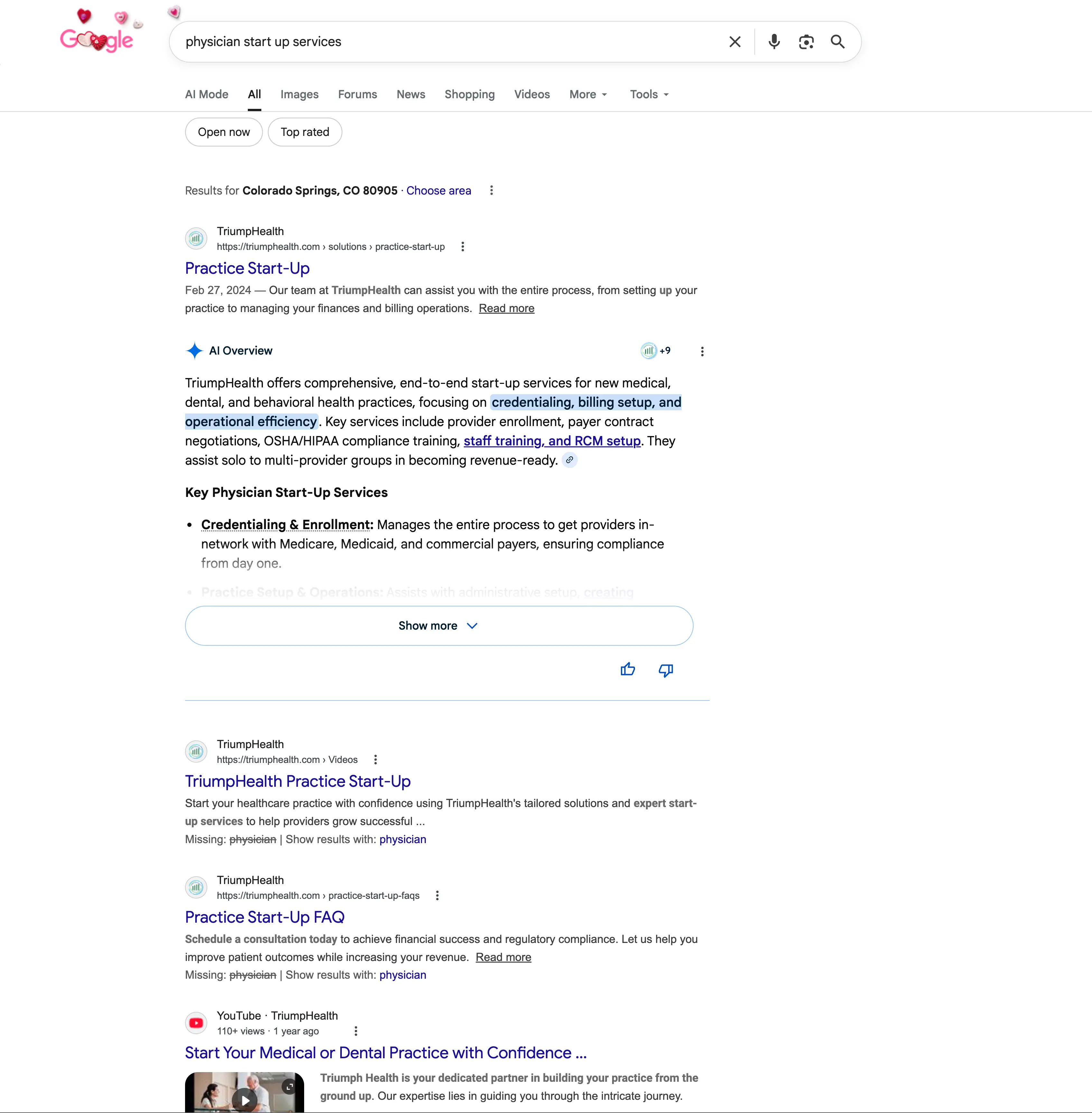 AI Overview optimization results by DMS