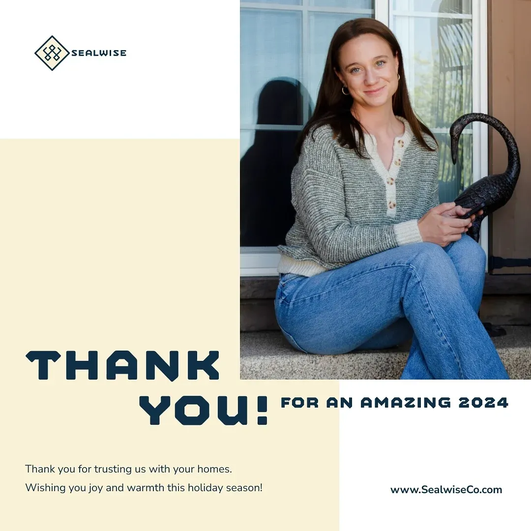 Holiday thank you post for Sealwise Epoxy clients and community