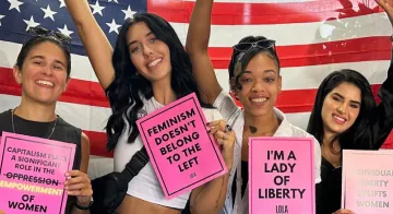 LOLA Social Chapters program card with group photo of women at a chapter event